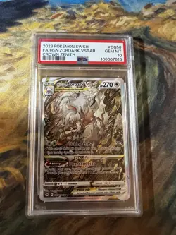2023 Pokemon SWSH FA Hisuian Zoroark VSTAR Crown Zenith GG56/GG70 PSA 10 - Image 1