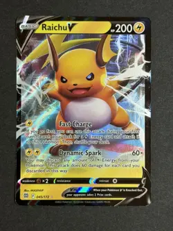 Raichu V 045/172 Brilliant Stars Ultra Rare Pokemon TCG NM/Near Mint - Image 1