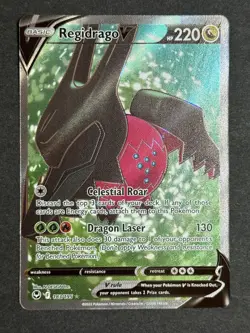 Regidrago V 183/195 Full Art Silver Tempest Ultra Rare Pokemon TCG NM/MINT - Image 1