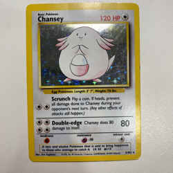 Chansey 3/102 Base Set Holo LP - Pokemon Card - Image 1