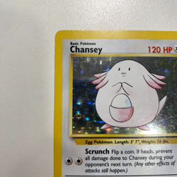 Chansey 3/102 Base Set Holo LP - Pokemon Card - Image 4
