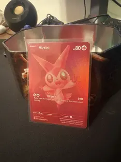 Pokemon Black Bolt Victini 171/086 Red Foil Near Mint - Image 1
