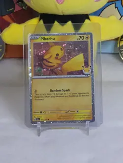 Pikachu 051/162 Pokemon Day 2026 SWIRL 30th Anniversary Stamped NM Rare TCG Holo - Image 1