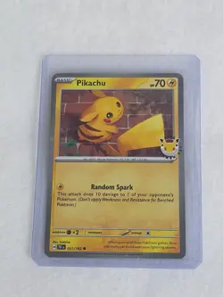 Pikachu 051/162 Pokemon Day 2026 SWIRL 30th Anniversary Stamped NM Rare TCG Holo - Image 3