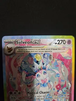 Pokemon Sylveon Ex 156/131 Special Illustration Rare Holo Prismatic Evolutions - Image 2
