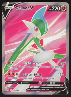 Gallade V 181/196 Ultra Rare Pokemon TCG Lost Origin NM - Image 1
