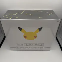 Pokemon Celebrations Elite Trainer Box ETB TCG 25th Anniversary RIP on side 820650809439 - Image 2