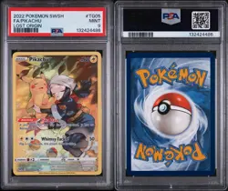 2022 POKEMON SWORD & SHIELD LOST ORIGIN PIKACHU #TG05 FULL ART PSA 9 - Image 3