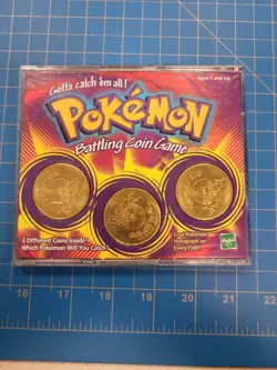 Pokemon Battling Coin Game Hasbro 1999 Vintage Collectible Coins Rare Mewtwo - Image 1