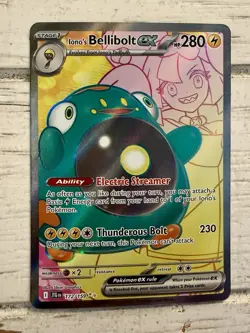 Ionos Bellibolt Ex Black StPromo 194 Pokemon Journey Together Full Art NM/MINT! - Image 1