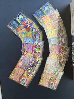 Pokemon Mega Evolutions Full Set of Half Art Mega Ex - Image 1