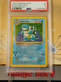 Blastoise - Pokemon Base Set 2/102 - Holo (Shadowless) - Grade 5 - Image 2