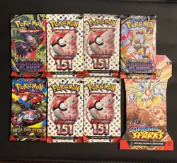 Pokemon TCG Booster Pack Variety Bundle (8 Packs Factory Sealed Lot 5 - Image 1