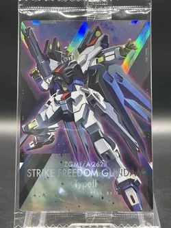 BANDAI Gundam SEED FREEDOM Wafers Card No.1-018ZGMF/A-262B STRIKE FREEDOM GUNDAM - Image 1