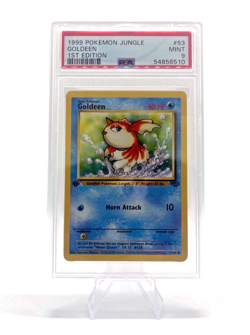 Pokemon Cards: Jungle 1st Edition Common: Goldeen 53/64 PSA 9 - Image 1