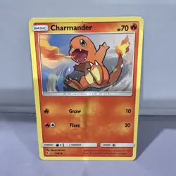 Charmander 7/68 Pokemon TCG Card Hidden Fates Set 2019 NON Holo Near Mint - Image 1