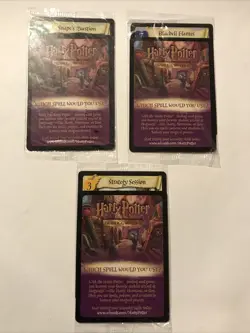 Set of 3 New Sealed Harry Potter First Movie TCG Promo Cards Snape’s Question + - Image 1