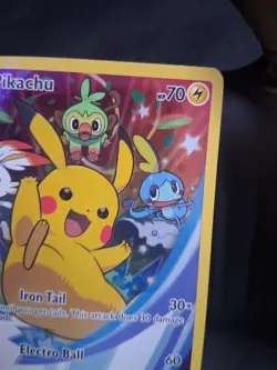 2020 Pikachu SWSH020 – Black Star Promo – NM Holo Pokemon Card - Image 4