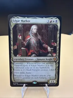 MTG — EDGAR MARKOV #328 👑VAMPIRE🩸COMMANDER🩸MARDU BLOODLINE POWER⚫ - Image 1