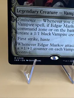 MTG — EDGAR MARKOV #328 👑VAMPIRE🩸COMMANDER🩸MARDU BLOODLINE POWER⚫ - Image 3