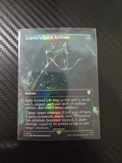 Legolas's Quick Reflexes (Borderless) Foil NM Commander Lord of the Rings - MTG - Image 1