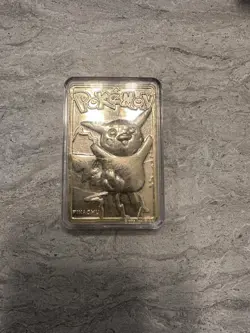 1999 Pikachu Pokemon 23 K Gold-Plated Burger King Promo (in Casing) - Image 2