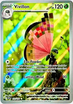 Vivillon 193/191 ILLUSTRATION RARE Pokemon Card TCG 2024 S&V Surging Sparks - Image 1