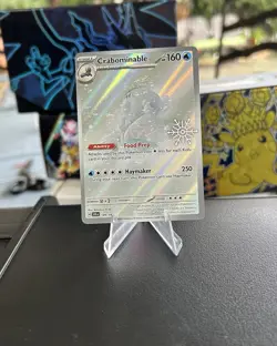 Pokemon TCG Crabominable Card 149/142 Stamped Illustration Rare Stellar Crown NM - Image 1