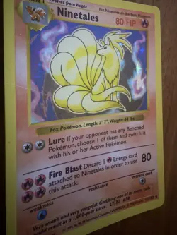 1999 Pokemon Shadowless Ninetales PSA 9 Mint Holo #12 Base Set - Image 4