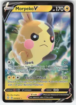 Morpeko V 37/072 Pokemon TCG Shining Fates NM - Image 1