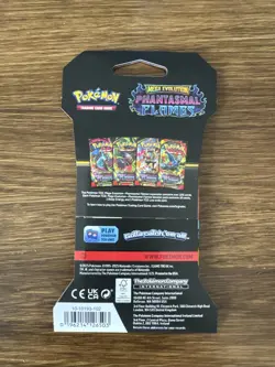 Pokemon TCG Phantasmal Flames Sleeved Booster Pack Factory Sealed - Image 2