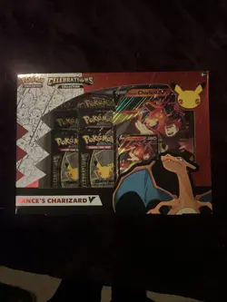 Pokemon TCG Celebrations Collection Lance's Charizard V Box 820650101625 - Image 1