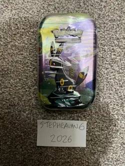 Pokemon TCG: Scarlet & Violet—Prismatic Evolutions Mini Tin New Sealed - Umbreon - Image 1