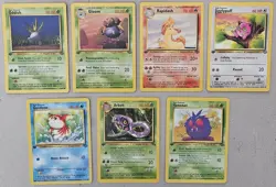 Vintage Pokemon TCG Jungle 1st Edition WOTC Lot - Oddish Gloom Rapidash - 7 Car… - Image 1