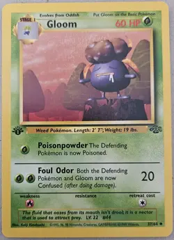 Vintage Pokemon TCG Jungle 1st Edition WOTC Lot - Oddish Gloom Rapidash - 7 Car… - Image 3