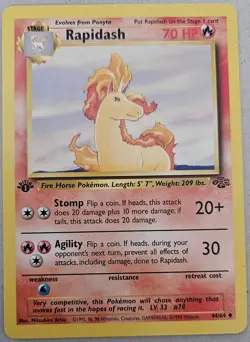 Vintage Pokemon TCG Jungle 1st Edition WOTC Lot - Oddish Gloom Rapidash - 7 Car… - Image 4