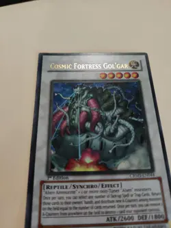 Cosmic Fortress Gol'Gar CRMS-EN044 Crimson Crisis 1st Ed LP - Image 2