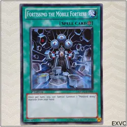 Fortissimo the Mobile Fortress - EXVC-EN049 - Common 1st Edition Yugioh - Image 1
