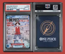 2026 ONE PIECE PROMOS COLLEGE BASKETBALL US VOYAGE MONKEY D. LUFFY PSA 10 - Image 1