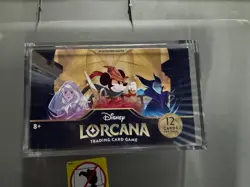 Disney Lorcana: The First Chapter Booster Box FIRST PRINT RUN CM1 Acrylic Case - Image 1