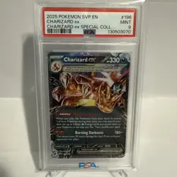 Pokemon Charizard ex 196 Sv: Scarlet & Violet Promo Cards Holo PSA 9 Mint - Image 1