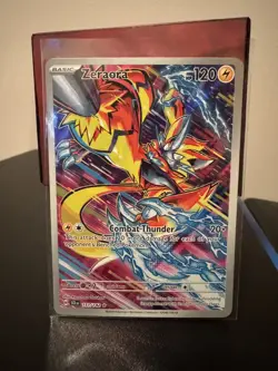 Pokemon TCG Zeraora Stellar Crown Holo Card 151/142 Sv07 - Image 1