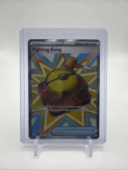 Pokemon TCG Fighting Gong Trainer Card 168/132 Near Mint Condition - Image 1