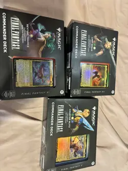 Magic : The Gathering FINAL FANTASY VII Commander Deck - Game Edition Lot Of 2 - Image 1