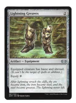 MTG Magic the Gathering Lightning Greaves (267/415) Double Masters NM - Image 1