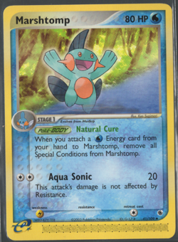 Pokemon TCG Marshtomp- 41/109 EX Ruby & Sapphire Regular Uncommon- Lightly Playe - Image 1