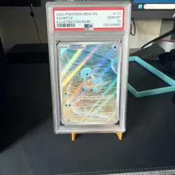 2023 POKEMON MEW EN-151 ILLUSTRATION RARE #170 SQUIRTLE PSA 10 - Image 1