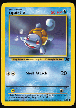 Squirtle 68/82 Team Rocket Pokemon Card 2000 NM - Image 1