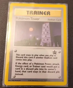 Pokemon Tower #42 Black Star Promo Trainer WOTC Pokemon NM eBay Shipping - Image 1