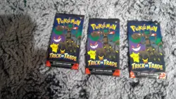 3 Pokemon Trick or Trade BOOSter Packs Factory Sealed Unoped 3 Trading Cards - Image 1